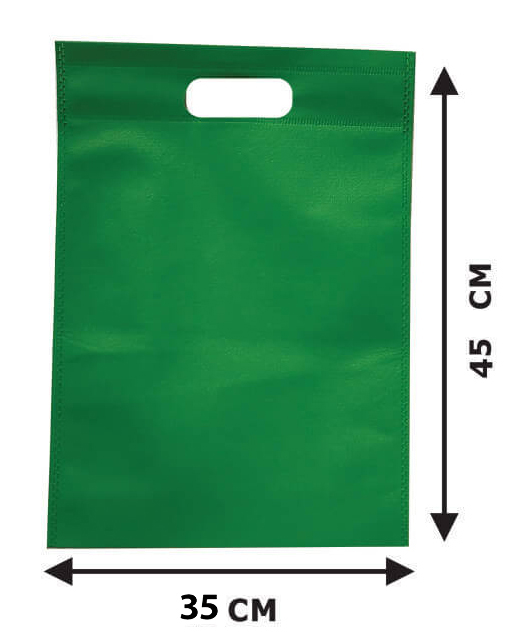 بگ پارچه ای 45*35 عمودی دسته پانچ (تا 300 عدد)